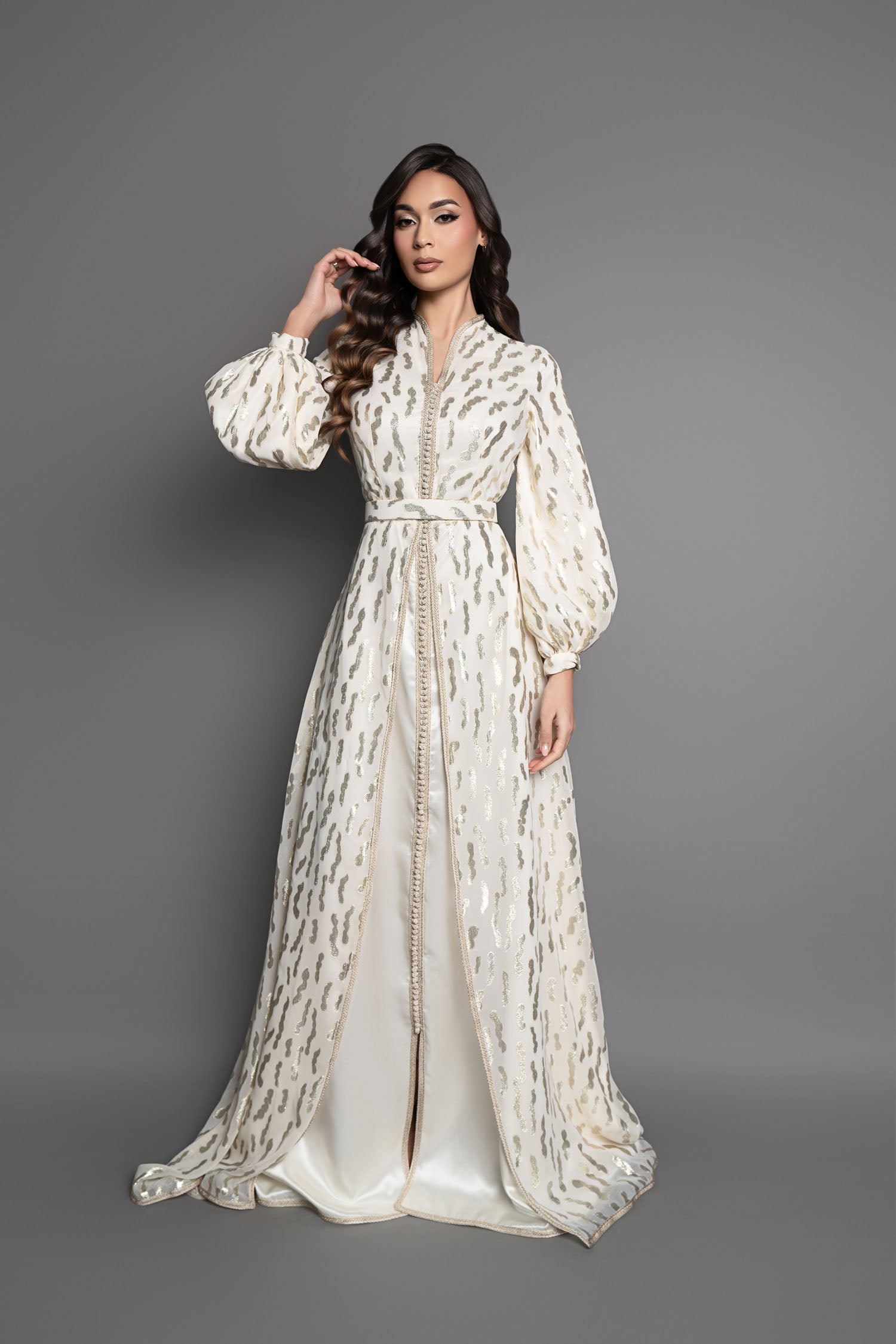 Classy and refined 2025 caftan with beautiful original sleeves by Mode  Caftan France