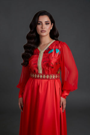 CAFTAN COQUELICOT
